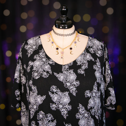 pressed wildflower dress