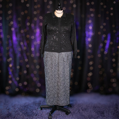 goth coquette cardigan sweater