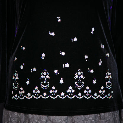 silver moonflower top