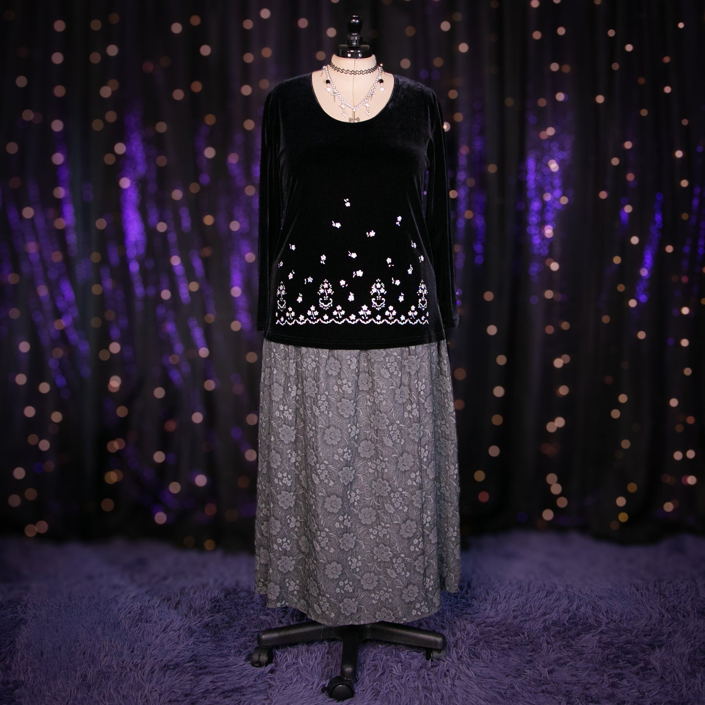 silver moonflower top