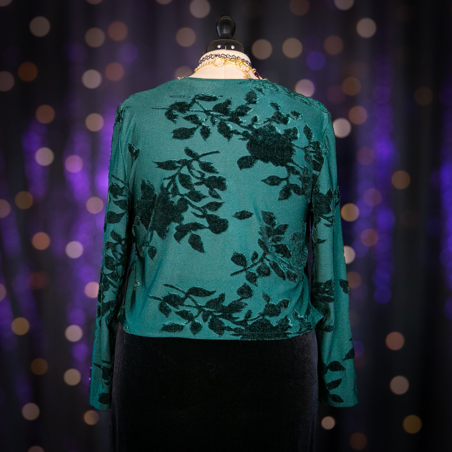 green witch cardigan top