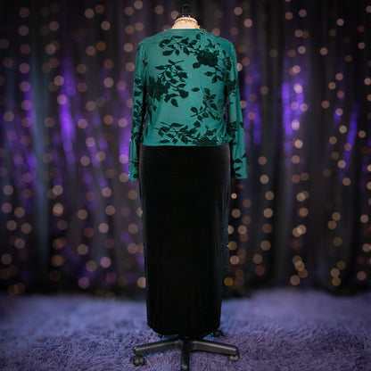 midnight velvet skirt