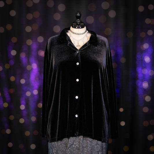 black velvet petunia top