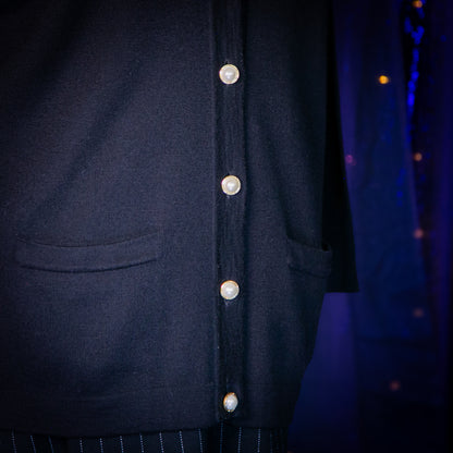 black pearl cardigan sweater