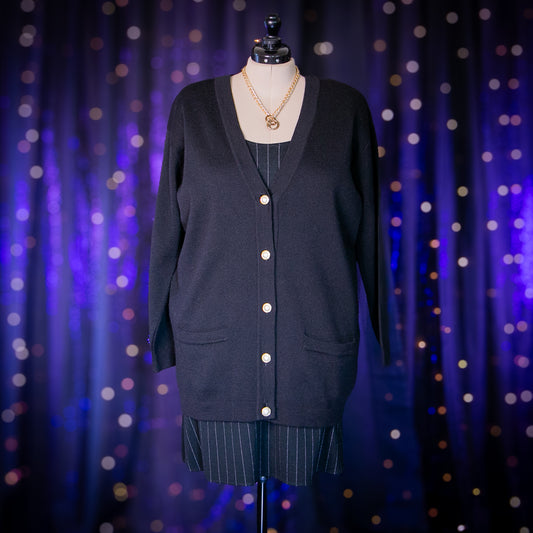 black pearl cardigan sweater