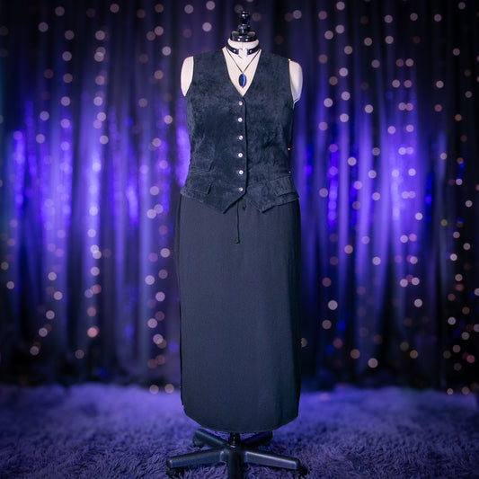 black veil skirt