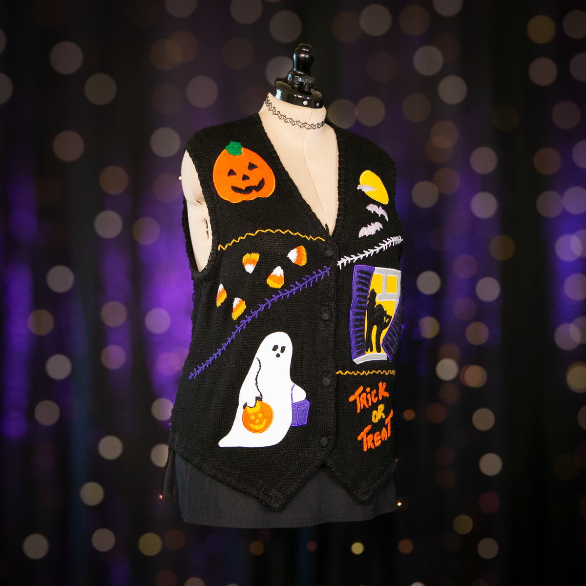 trick or treat sweater vest