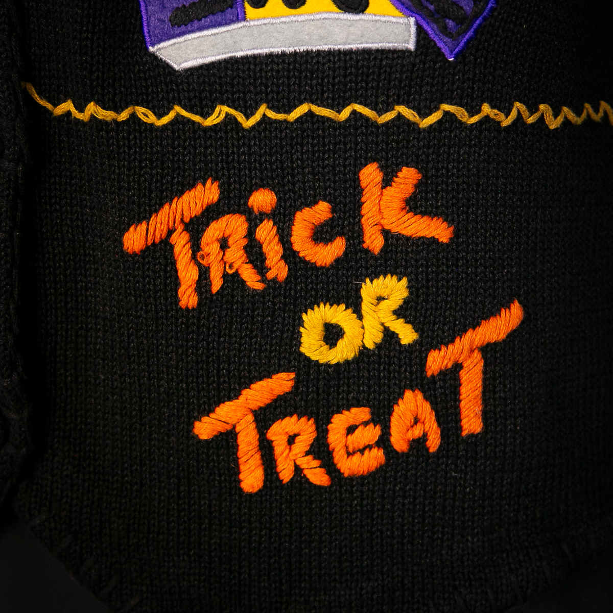 trick or treat sweater vest
