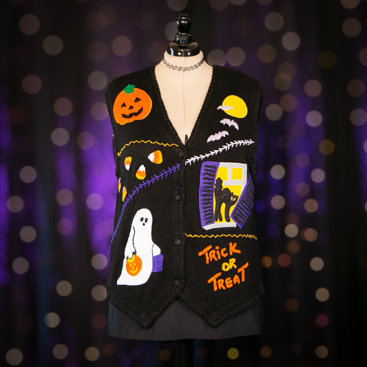 trick or treat sweater vest