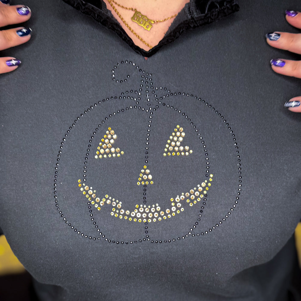 black-o'-lantern sweatshirt