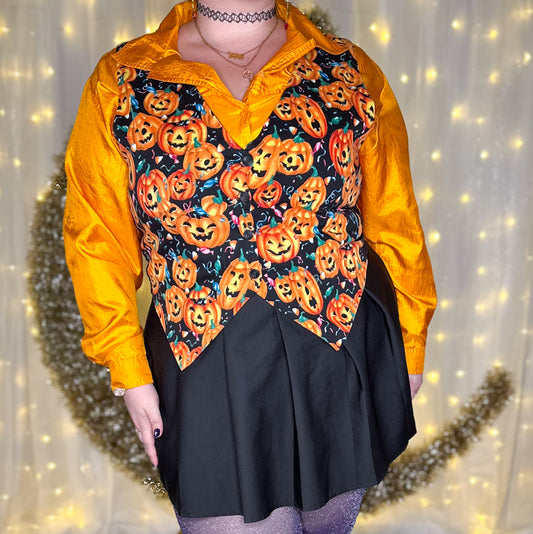 pumpkin party vest