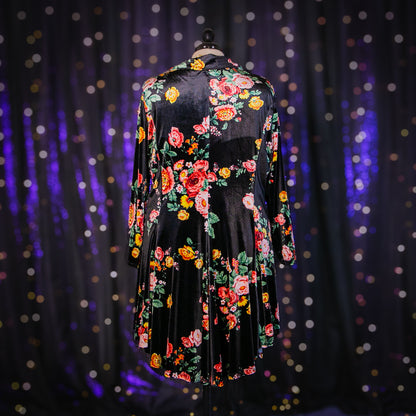 botanical noir duster jacket