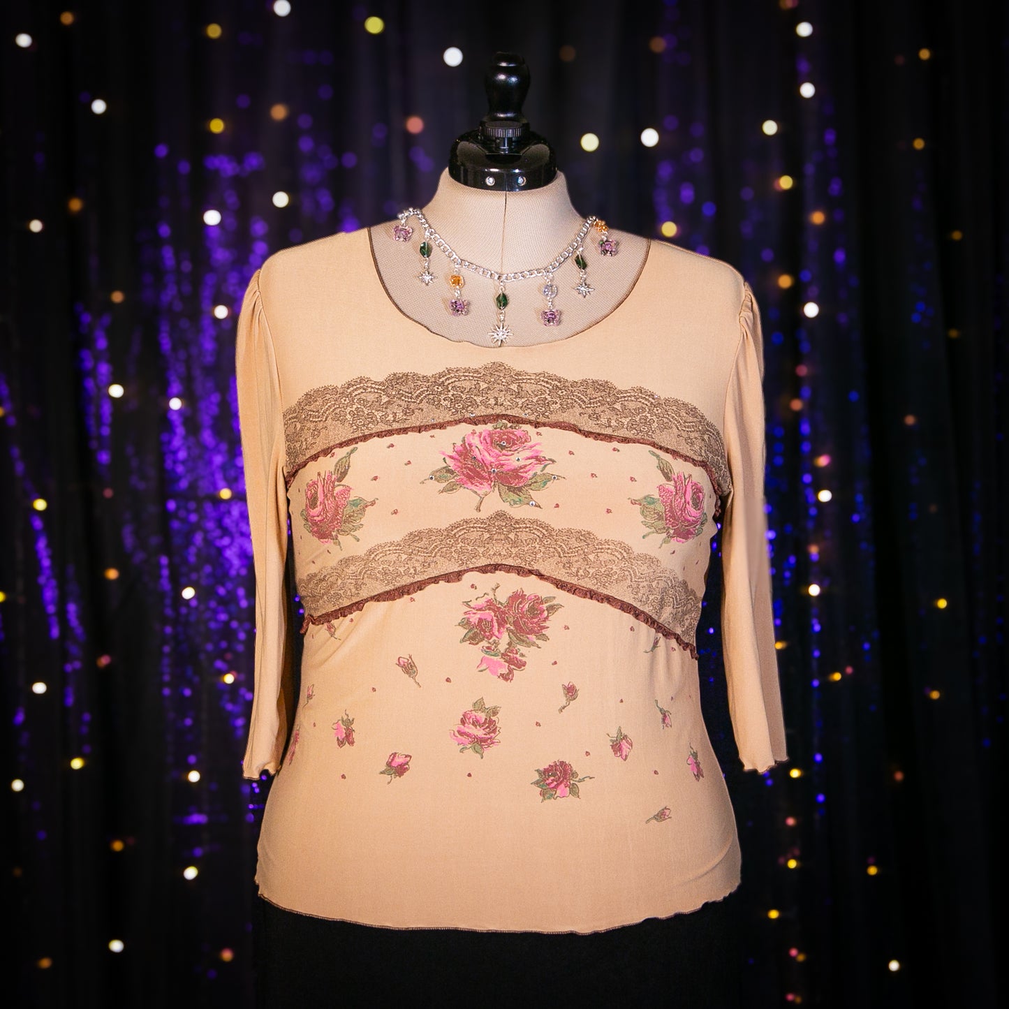 autumn rose top