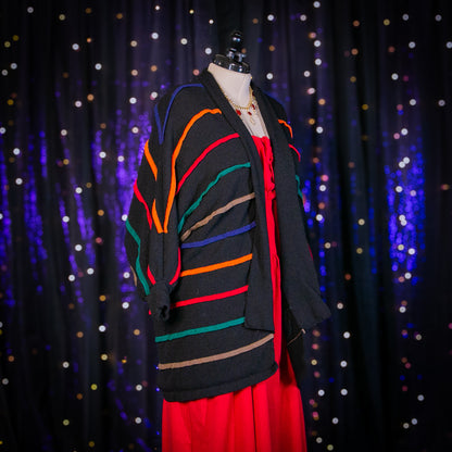 changing colors cardigan sweater