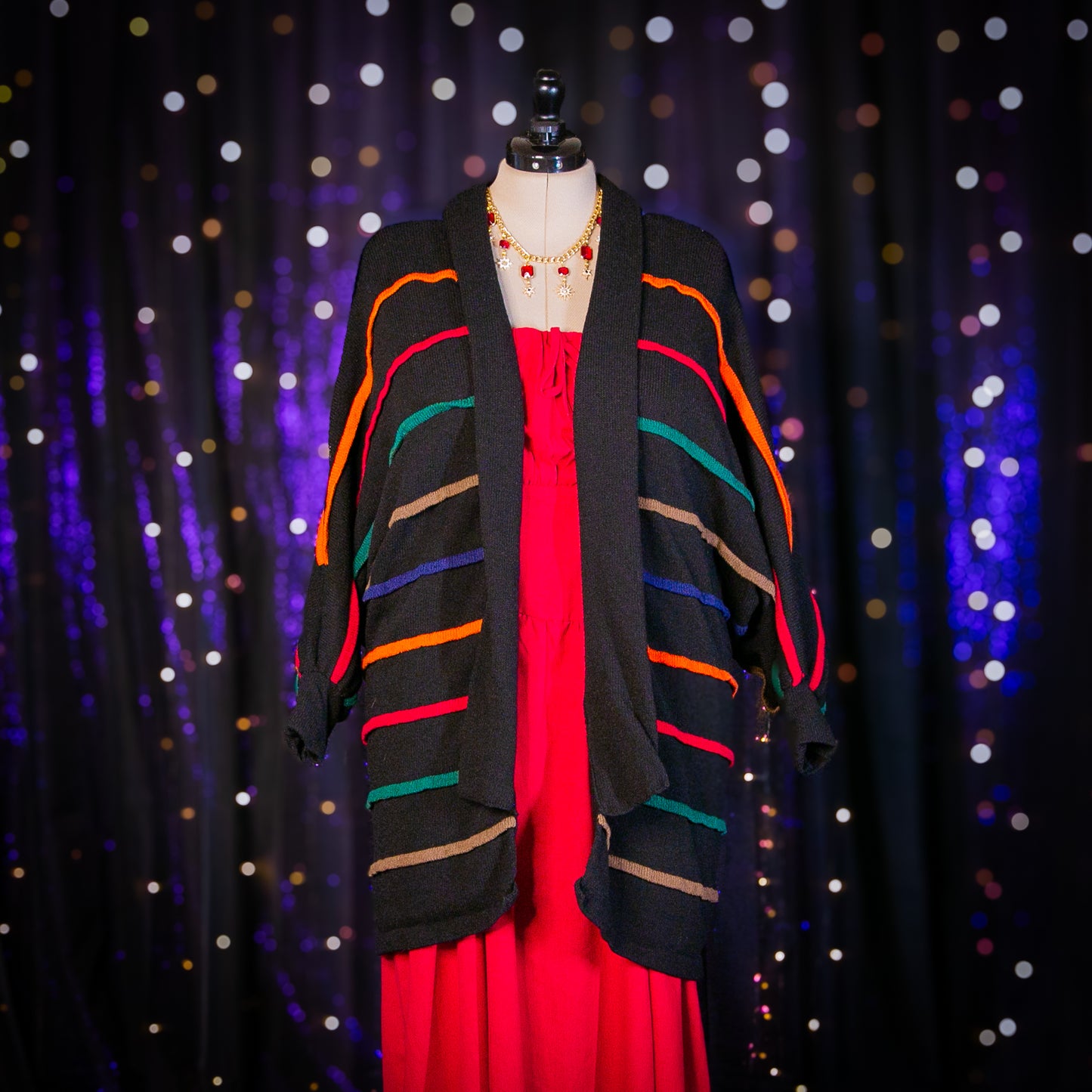 changing colors cardigan sweater