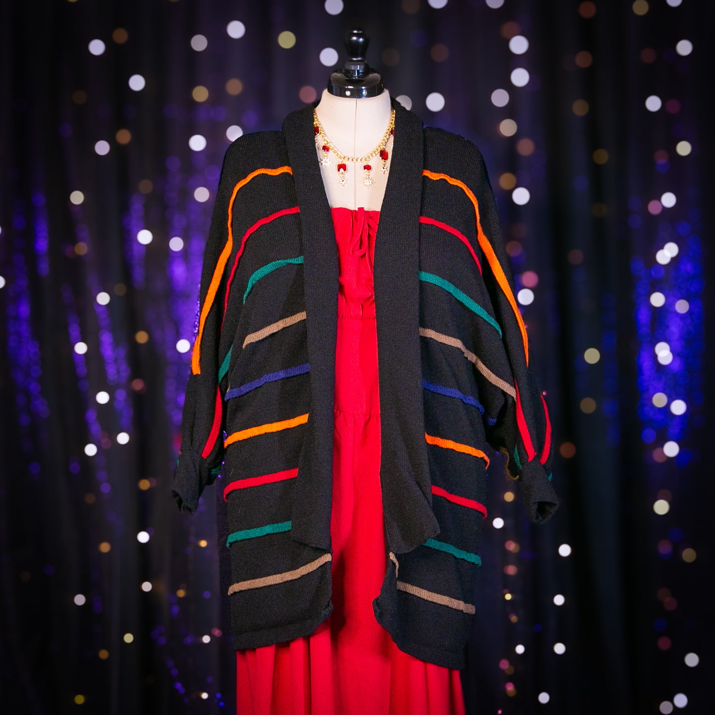 changing colors cardigan sweater