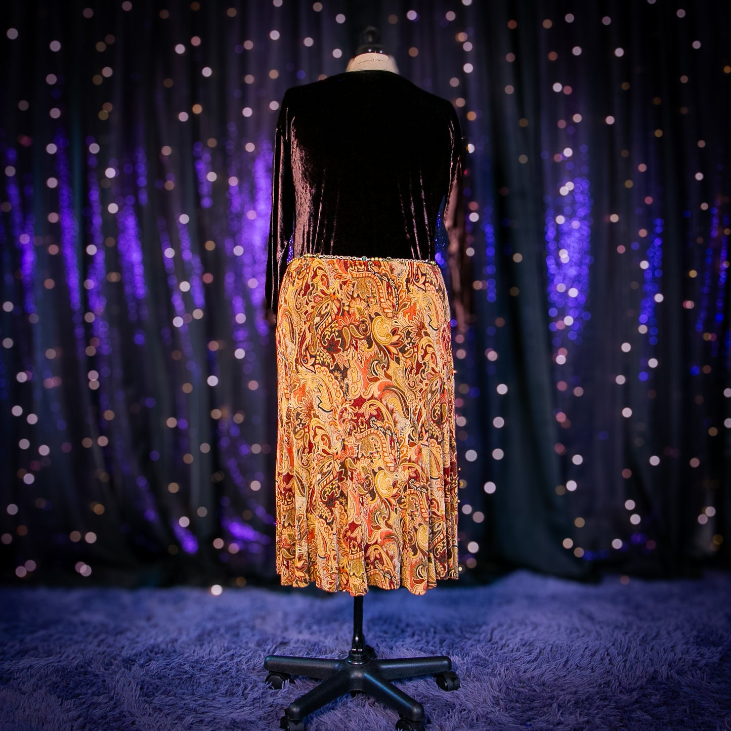 paisley pumpkin skirt