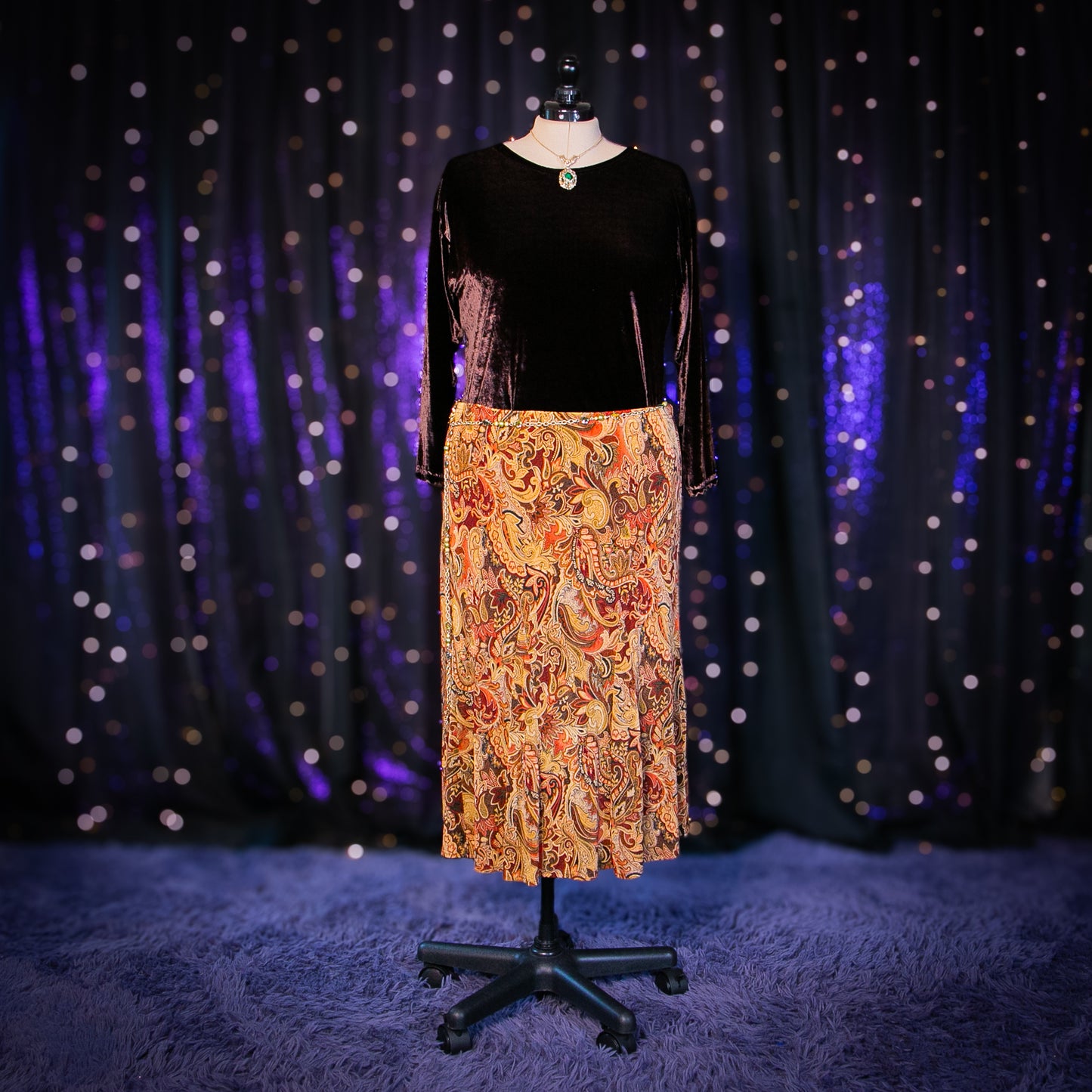 paisley pumpkin skirt