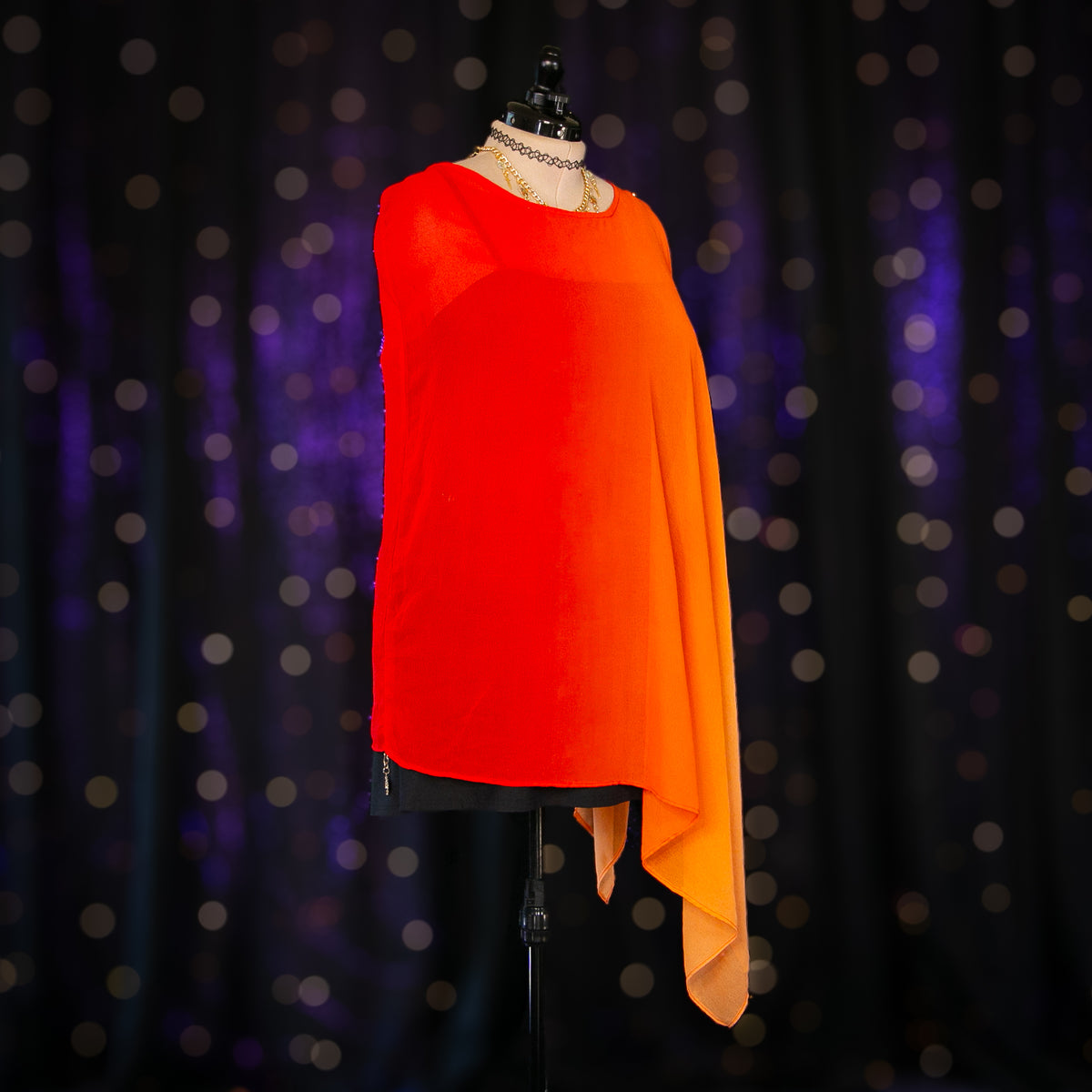 fire sign poncho cape