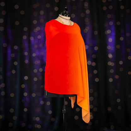 fire sign poncho cape