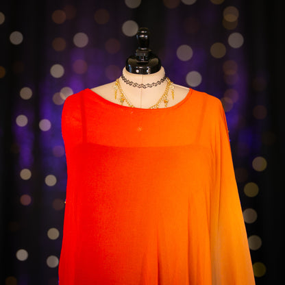 fire sign poncho cape
