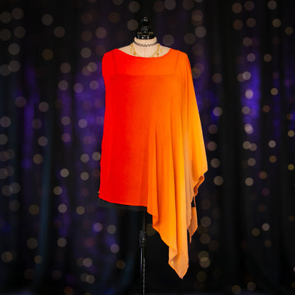 fire sign poncho cape