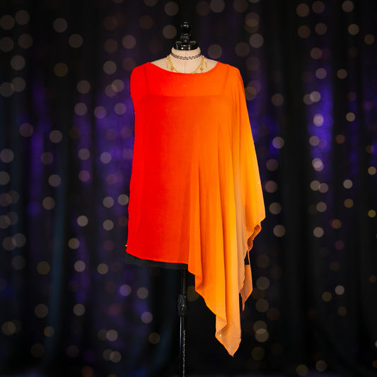 fire sign poncho cape
