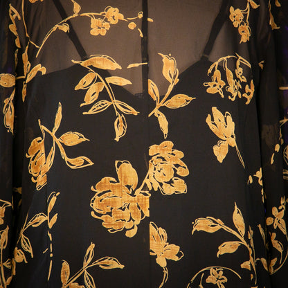 yellow topaz tunic top