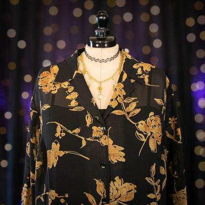 yellow topaz tunic top
