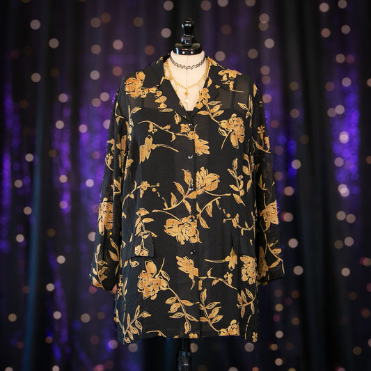 yellow topaz tunic top