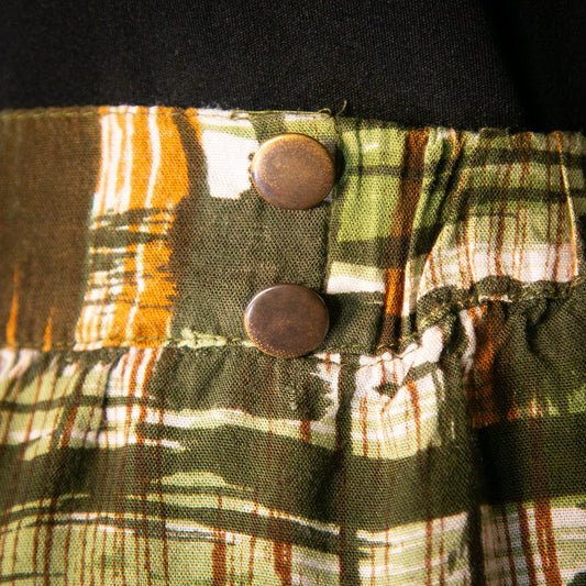 golden saffron skirt