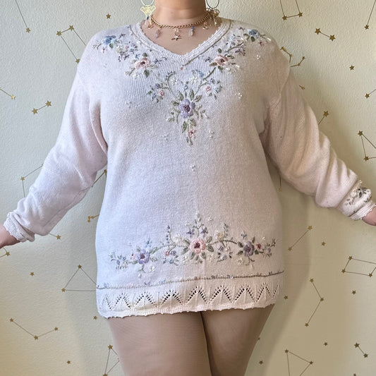 spring bouquet sweater
