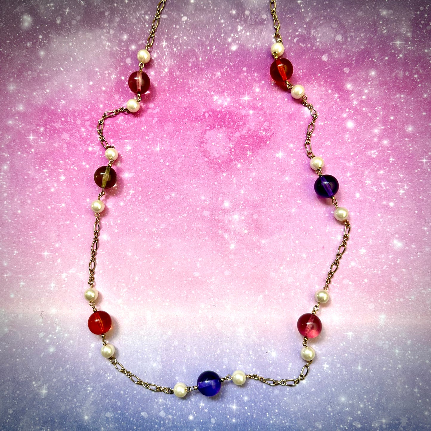 bubbles and baubles chain necklace