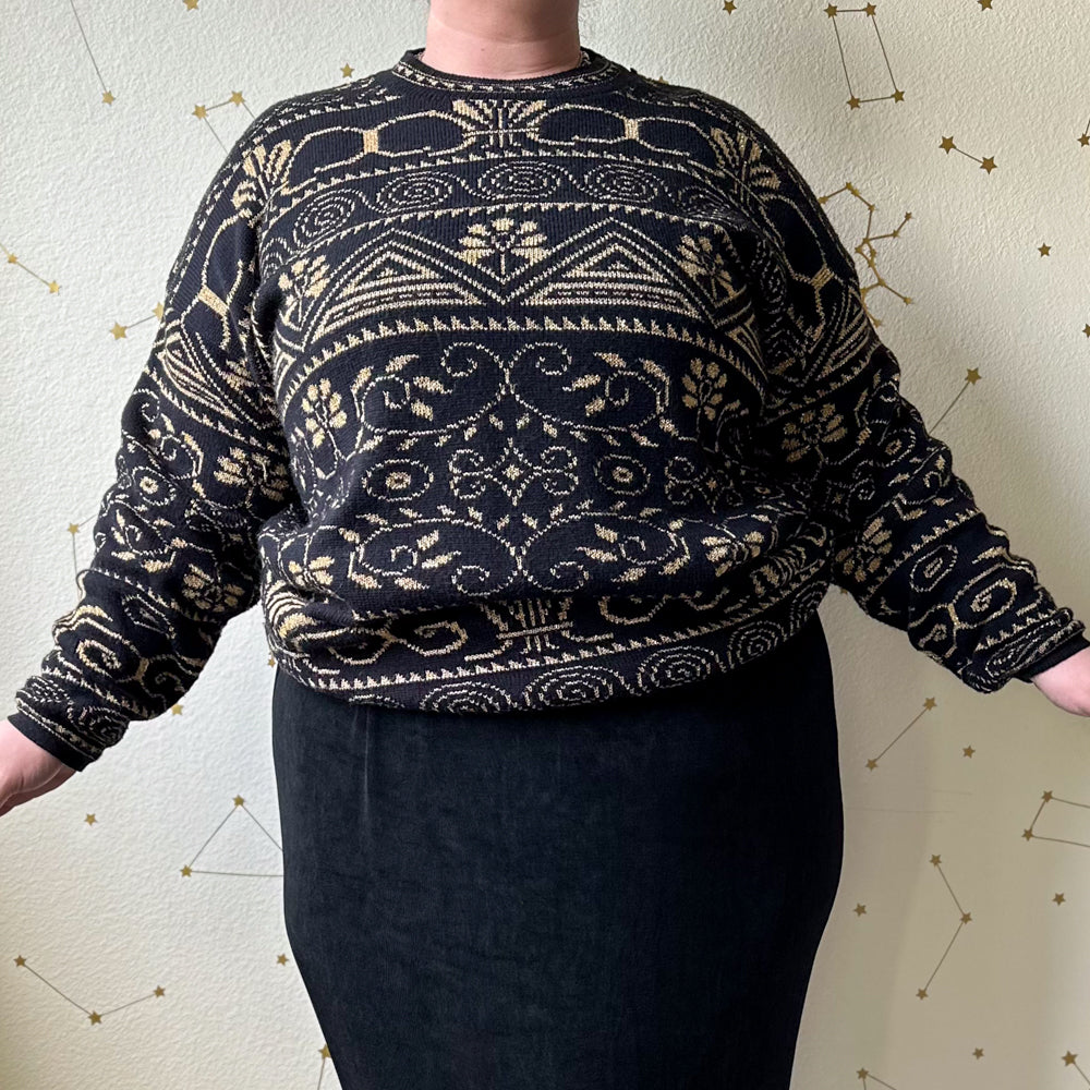 antique gold sweater