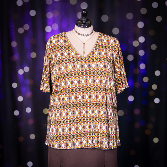 august argyle top