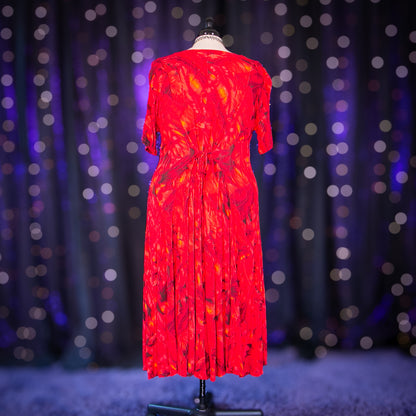 red palms dress