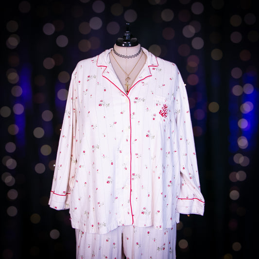 rosebud top + pant pj set