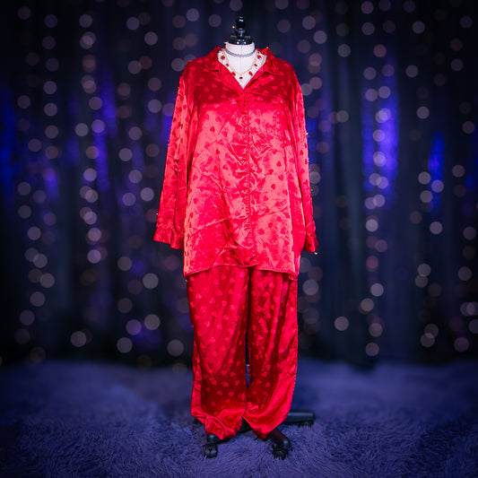 candy hearts top + pant pj set