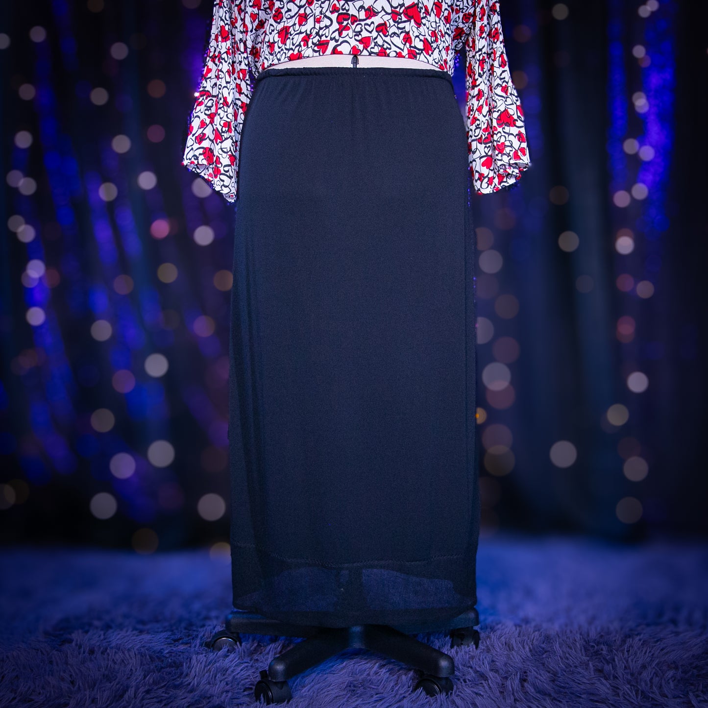black rose skirt