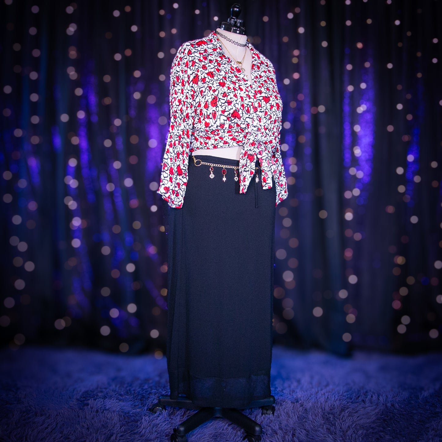 black rose skirt
