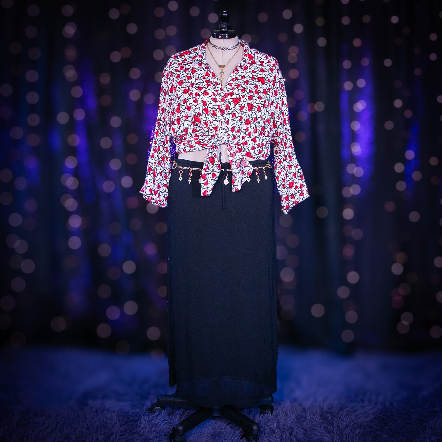 black rose skirt