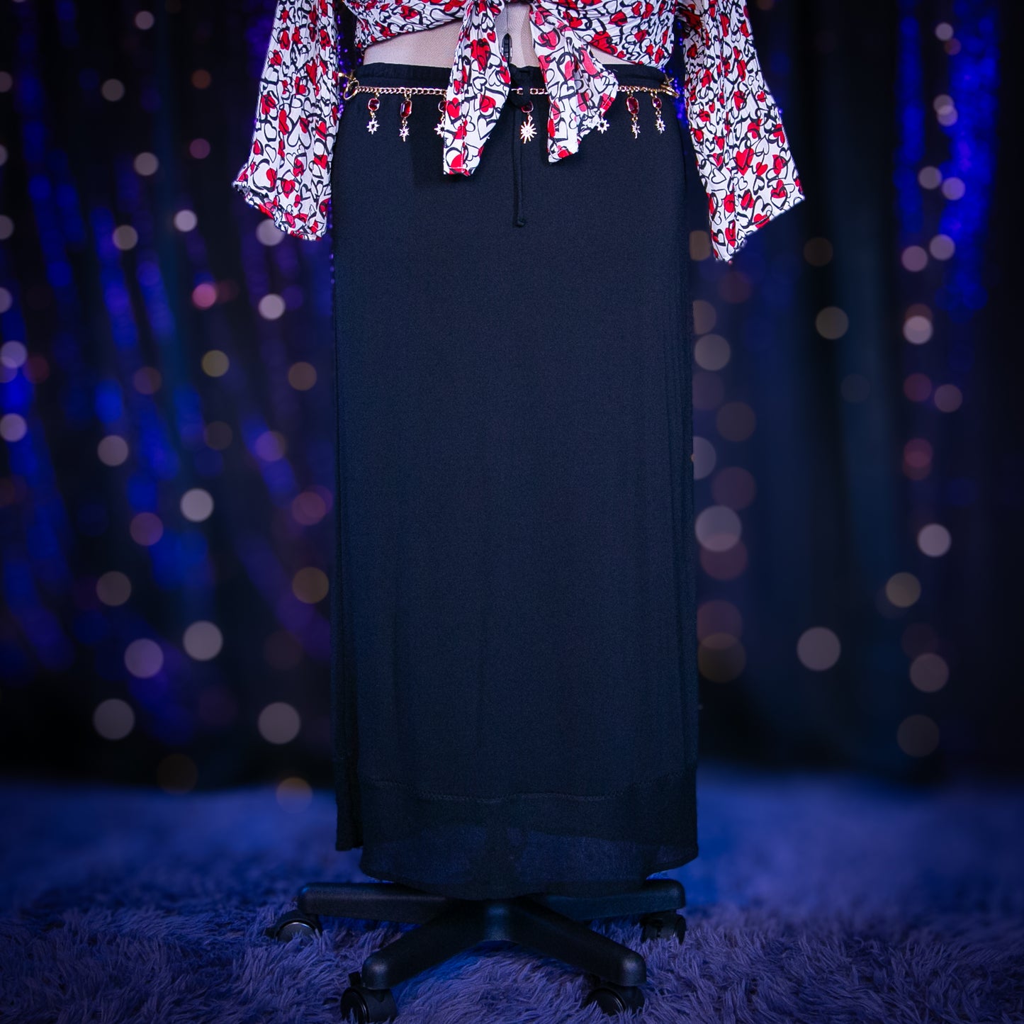black rose skirt