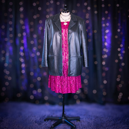 raspberry rose dress