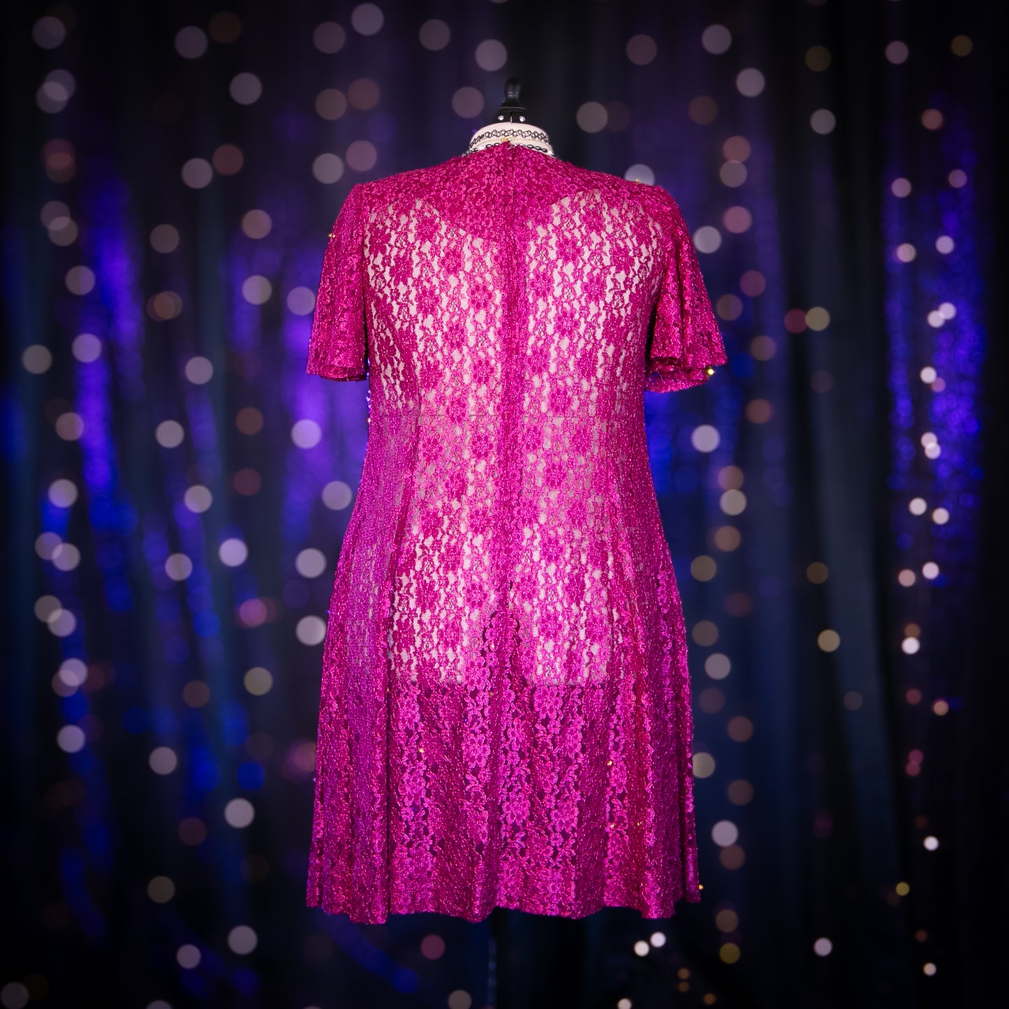 raspberry rose dress