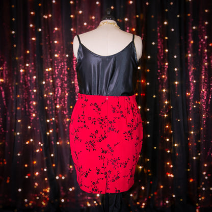 garnet blooms skirt