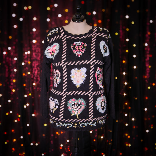 candy hearts sweater