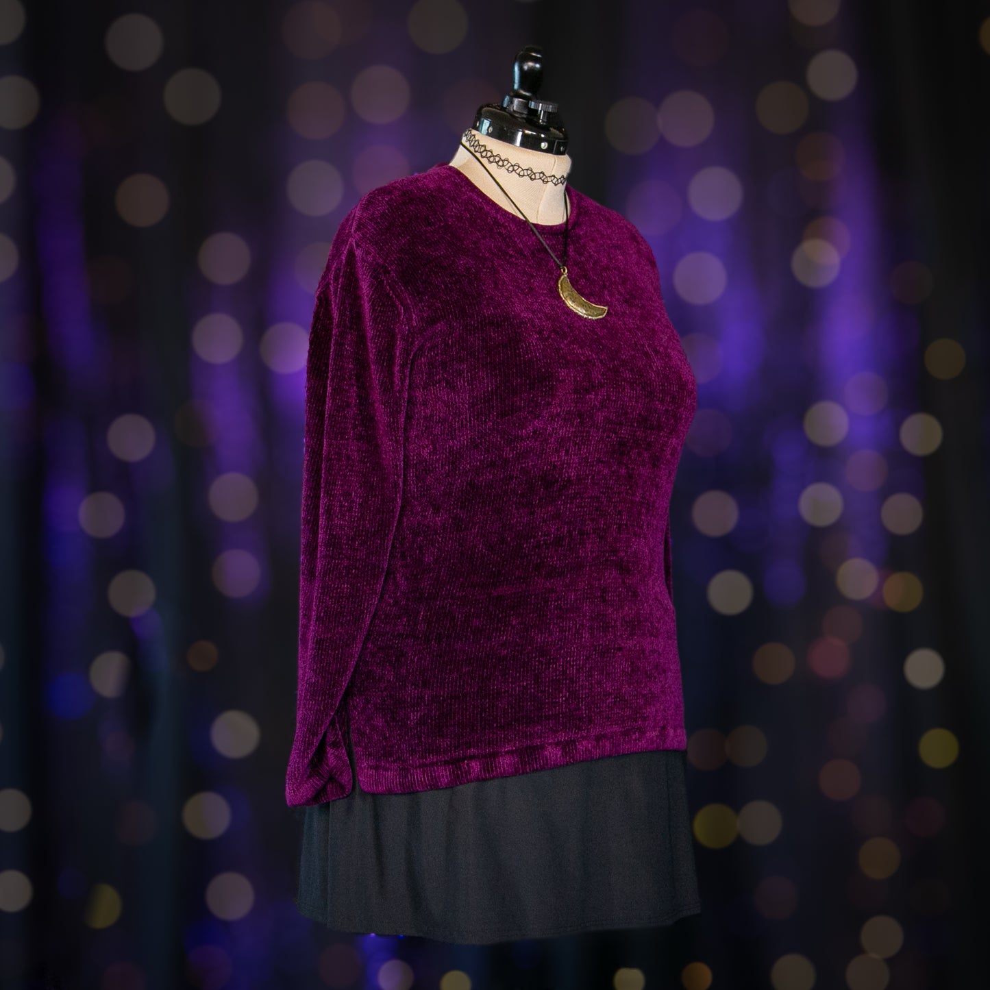crystal ball pullover sweater