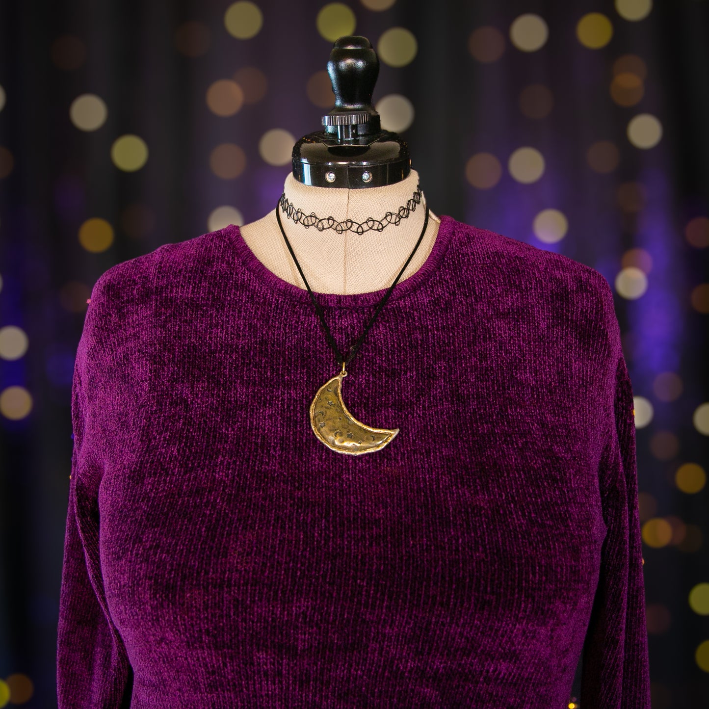 crystal ball pullover sweater