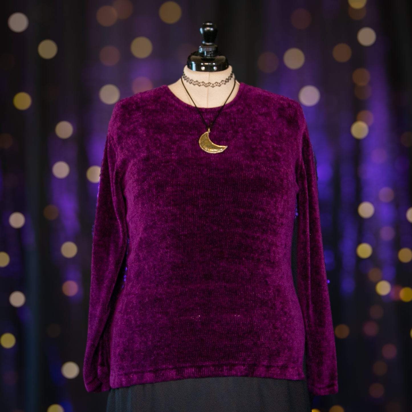 crystal ball pullover sweater