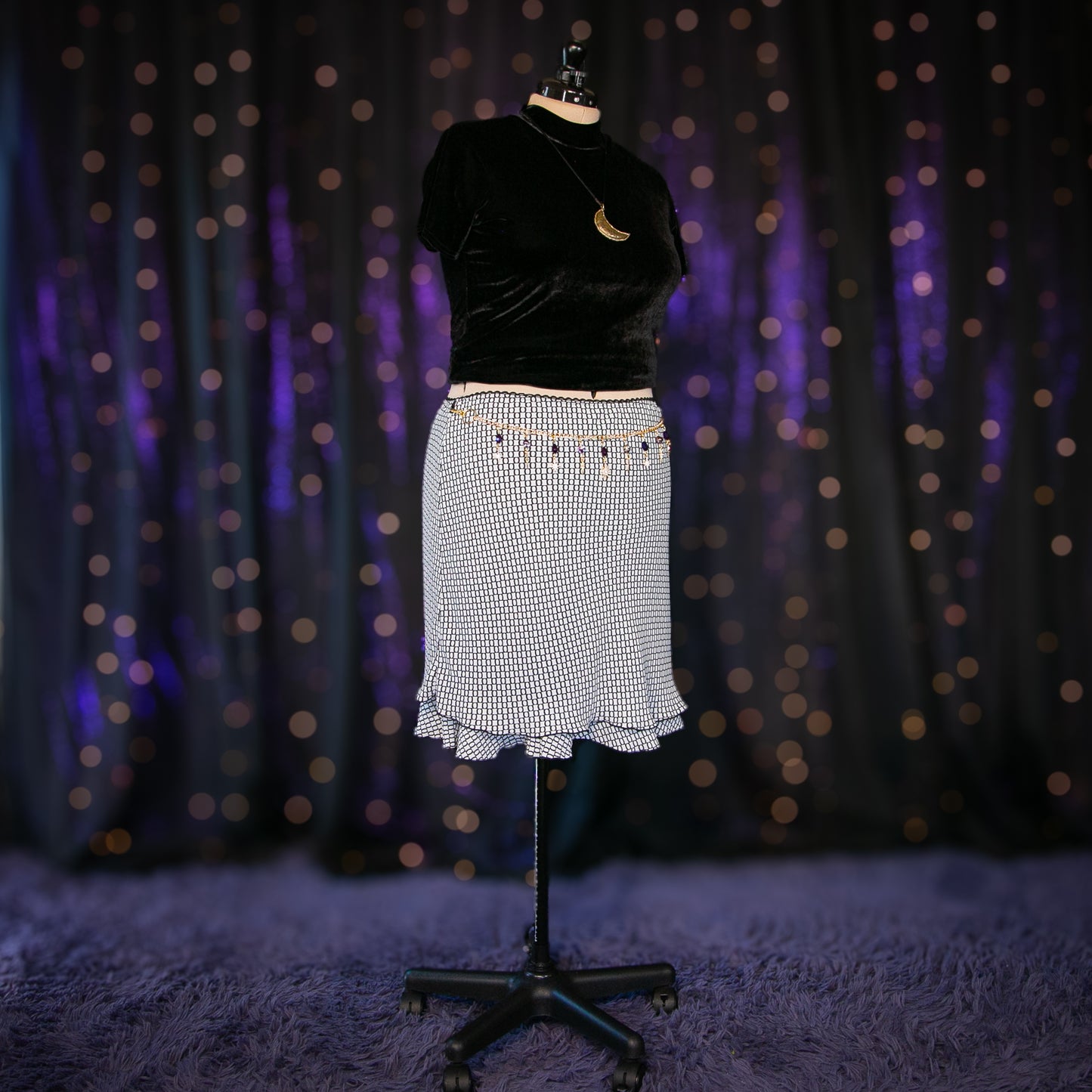 blacklettered skirt